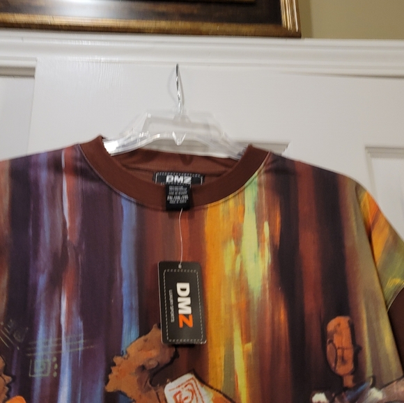 NWT! D M Z  Mens Brown Short Sleeve Good Times Graphic Tee 2XL - Picture 3 of 7